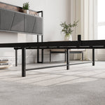 Queen Size Bed Frame, Storage Headboard with Charging Station and 2 Drawers, Solid and Stable, Noise Free, No Box Spring Needed, Easy Assembly, Vintage Brown and Gray W840137808-djyc