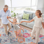 MAVAL Cream Washable Rug 5x8 Area Rug (Cream, 5' x 8')-B189P189012