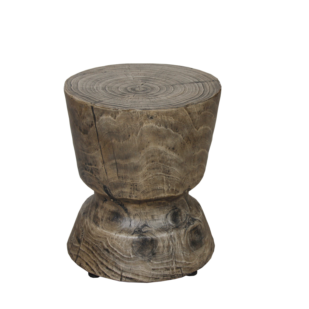 14.6 Inch x 17 Inch Height Faux Woodgrain Accent Table W2029120069-djyc