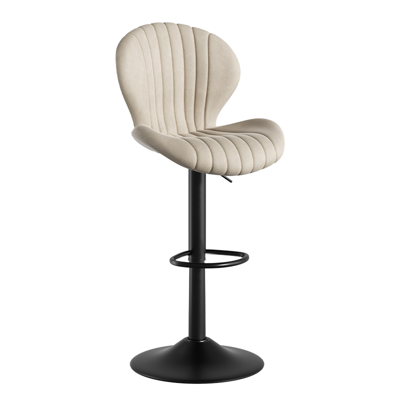 Modern Minimalist 360° Rotating Bar Stool: Resilient Foam & Ergonomic Design FU01023-wz