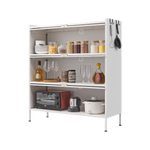 3 Tier Pantry Storage Cabinet Baker Racks for Kitchen with Storage Kitchen Pantry Storage Cabinet Microwave Rack Storage Rack W1247P179943-djyc