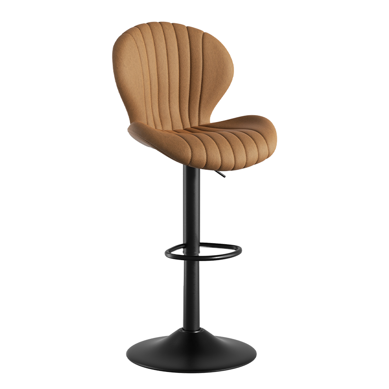 Modern Minimalist 360° Rotating Bar Stool: Resilient Foam & Ergonomic Design FU01023-wz