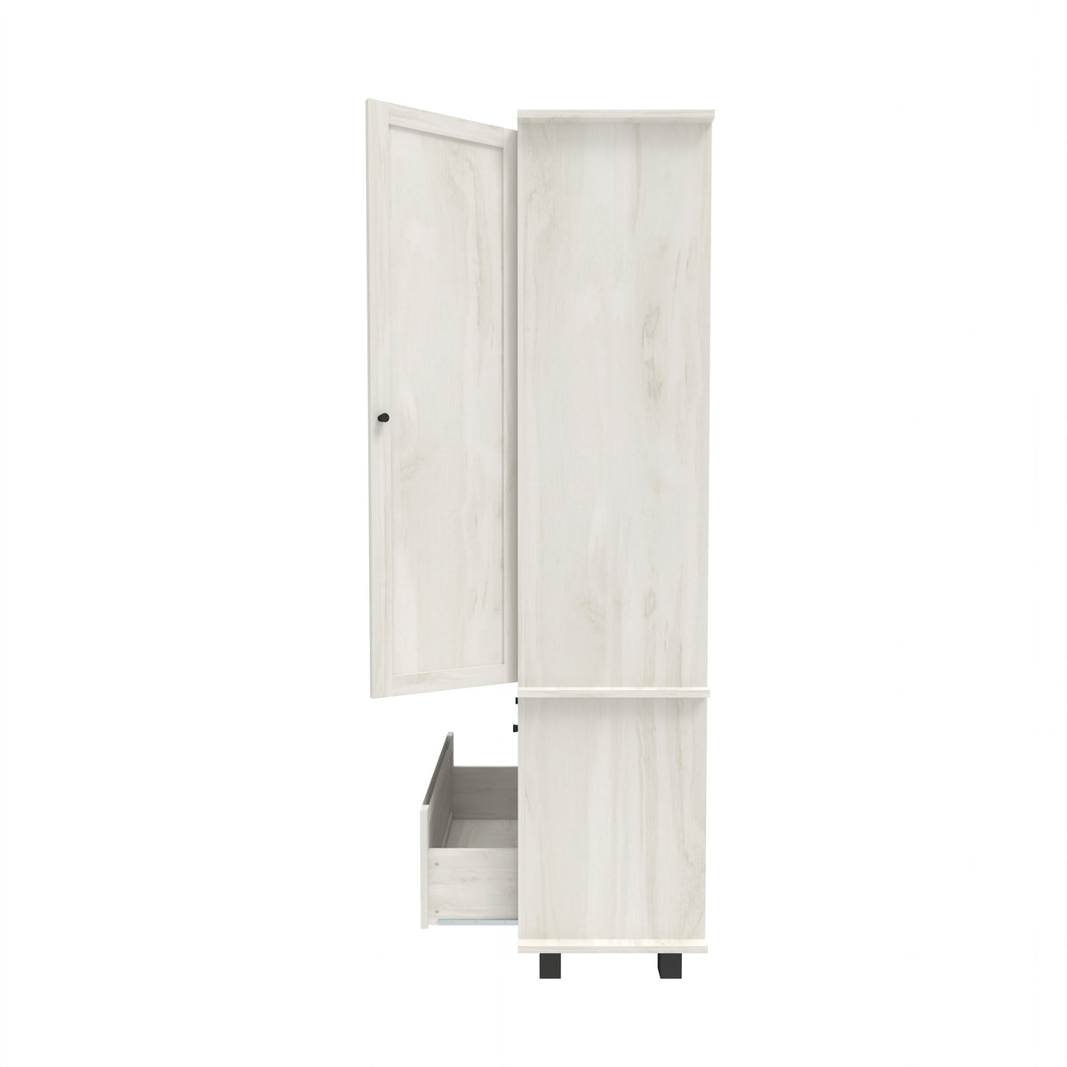 70" Tall Kitchen Pantry Storage Cabinet with 2 Drawers and 3 Shelves, Minimalist Wood Large Storage Cabinet for Kitchen, Dining Room, Living Room, Bathroom (Antique White) W2557P167887-djyc