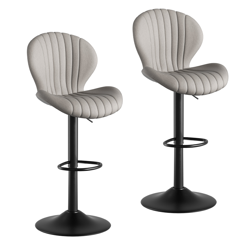 Modern Minimalist 360° Rotating Bar Stool: Resilient Foam & Ergonomic Design FU01023-wz