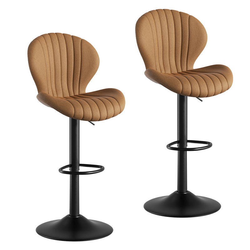 Modern Minimalist 360° Rotating Bar Stool: Resilient Foam & Ergonomic Design FU01023-wz