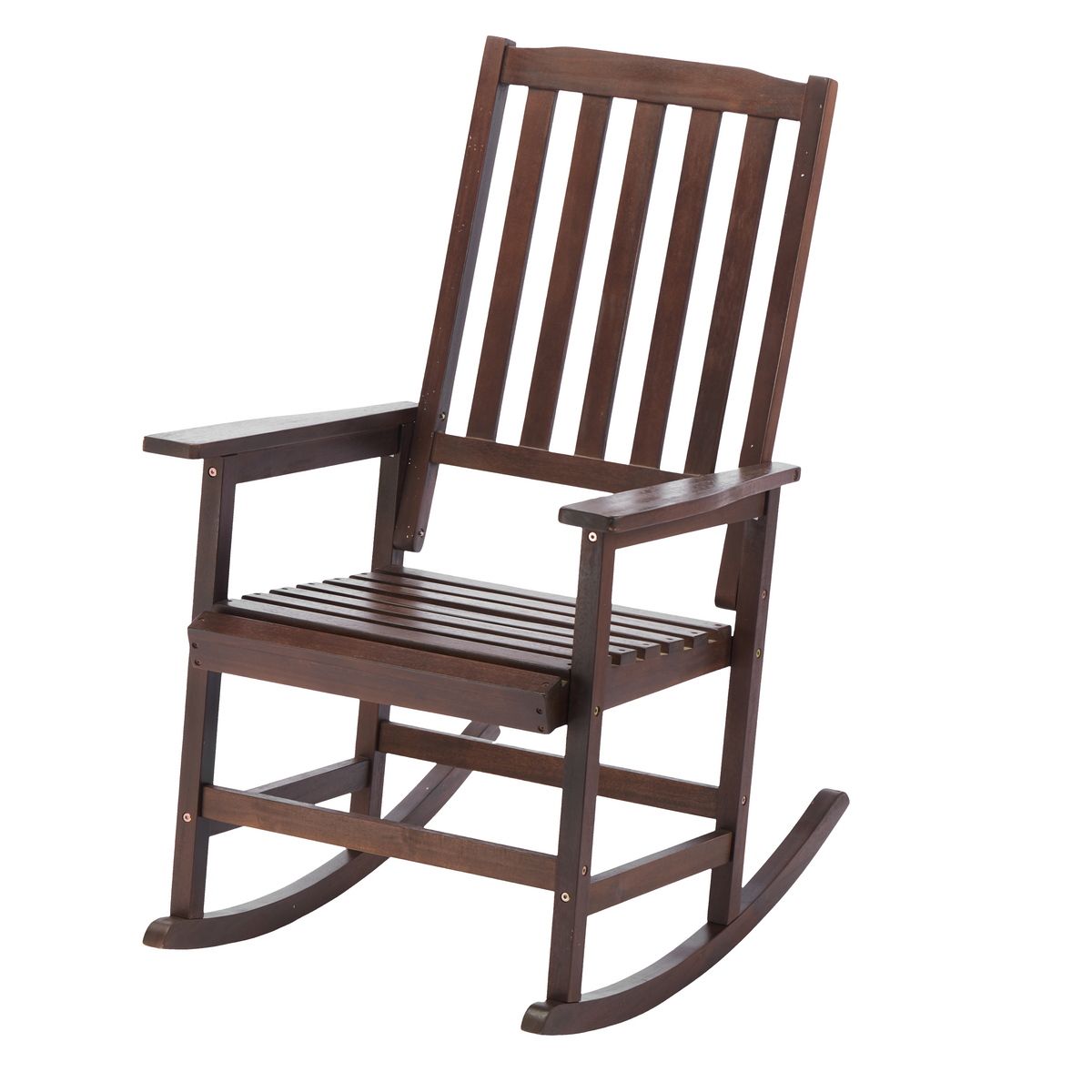 Acacia Indoor Rocking Chair, Outdoor Solid Wood Patio Furniture New Style Brown W2640P198341-djyc