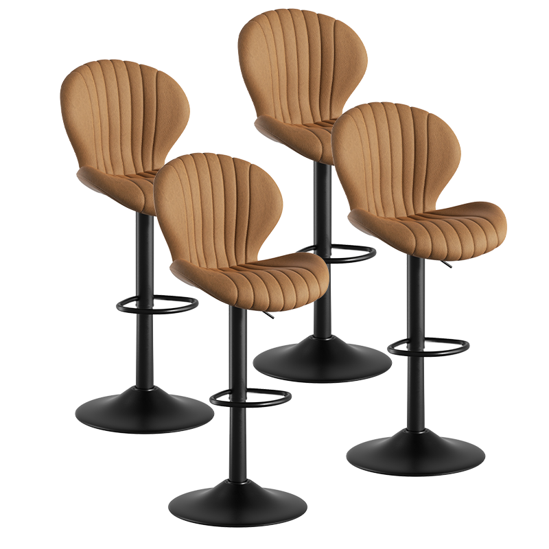 Modern Minimalist 360° Rotating Bar Stool: Resilient Foam & Ergonomic Design FU01023-wz