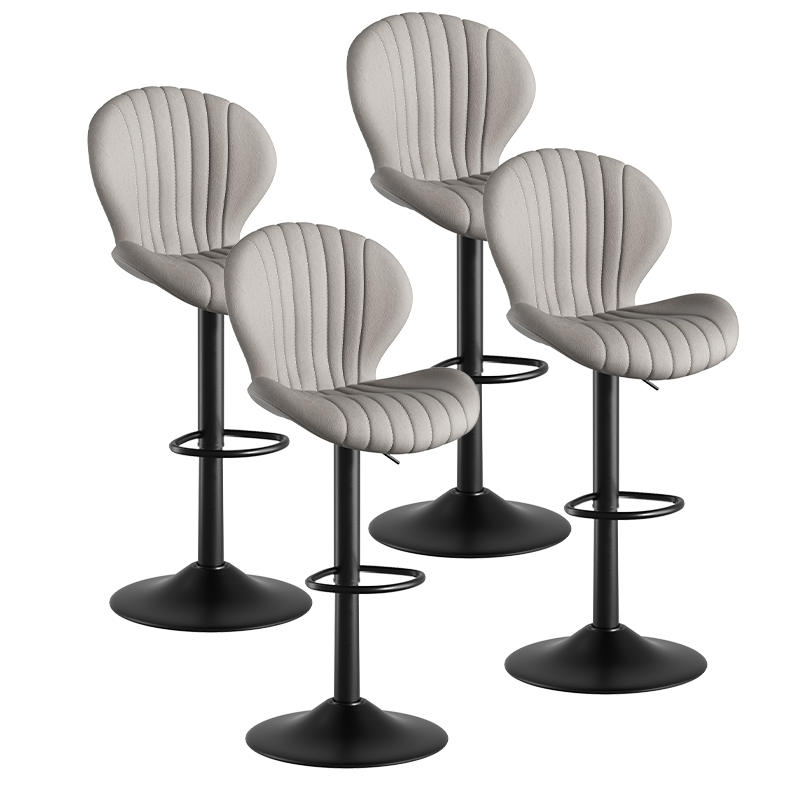 Modern Minimalist 360° Rotating Bar Stool: Resilient Foam & Ergonomic Design FU01023-wz