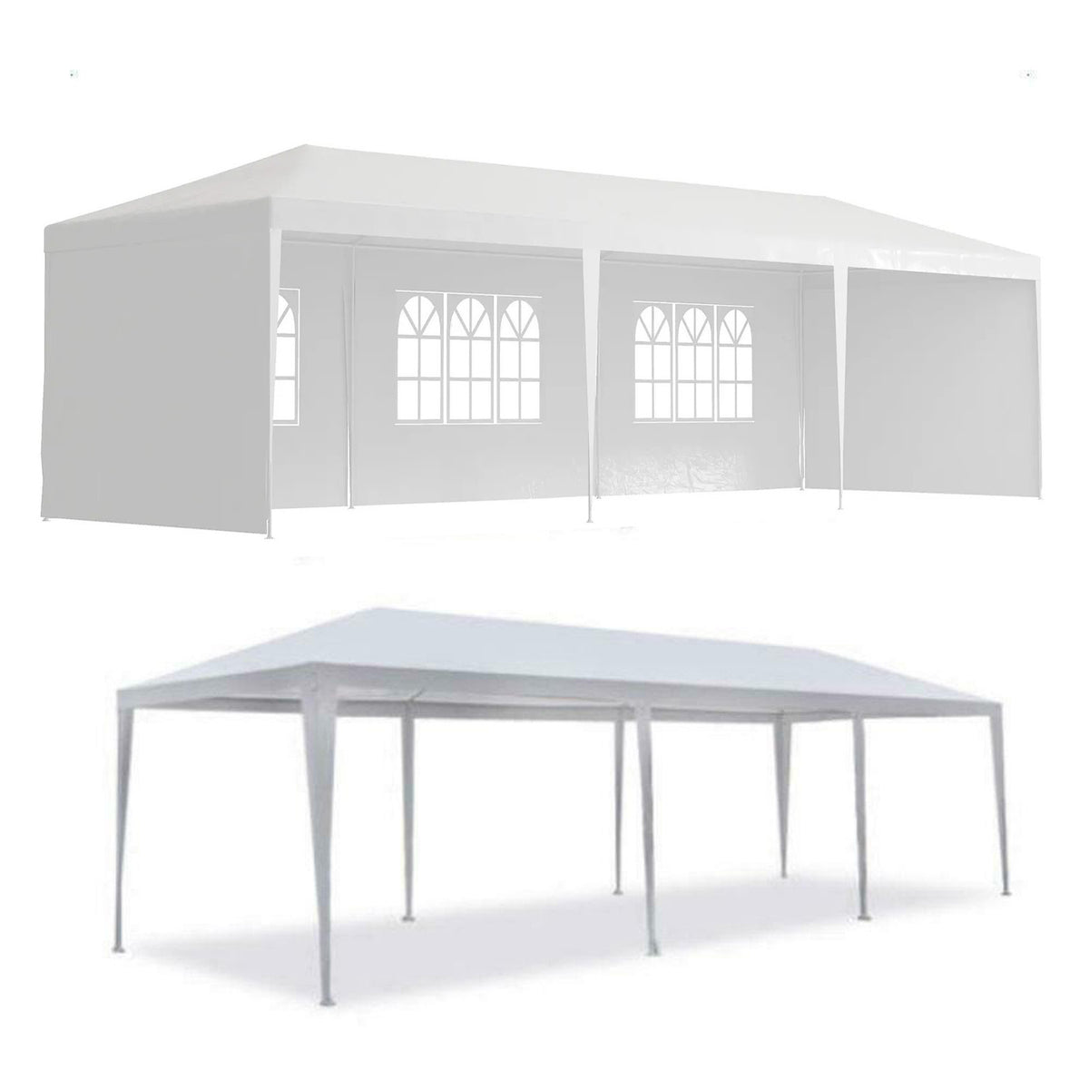 10x30' Outdoor Garden Gazebo Wedding Party Tent Canopy Marquee with 5 RemovableSidewalls W2185P192582-djyc
