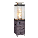 Good New Product Faux Woodgrain Fire Heater With Tempered Glass W2029120091-djyc