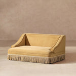 Duchess 33' Medium Princess Pet Bed Sofa with Fringe Skirt, Gold Yellow Performance Velvet-B2719P479030