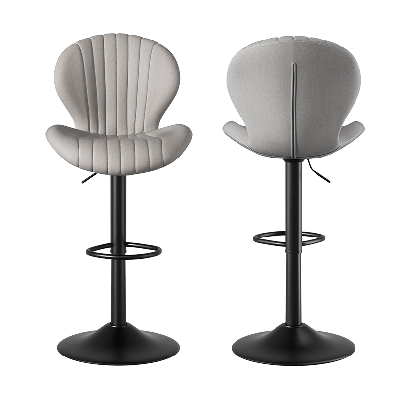 Modern Minimalist 360° Rotating Bar Stool: Resilient Foam & Ergonomic Design FU01023-wz