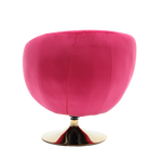 360 Degree Swivel Cuddle Barrel AccentChairs, Round Armchairs with Wide Upholstered, FluffyFabric Chair for Living Room, Bedroom, Office, Waiting Rooms W1539P147084-djyc