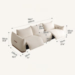 Modern Stylish Sofa - Beige, Gray & Green Cushions with Black Pine Wood Frame hksc-990