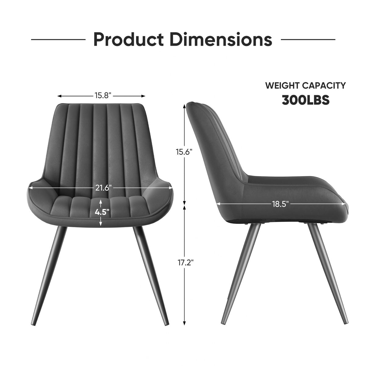 Modern Minimalist High-Back Dining Chair: High-Density Sponge Cushion & Ergonomic Design FU01043-wz