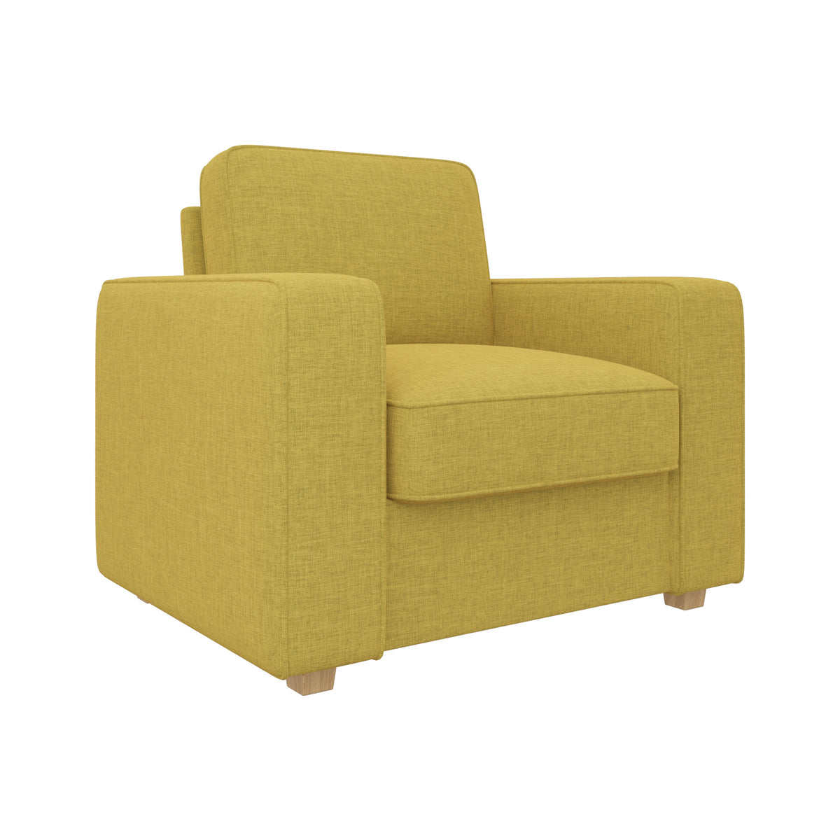 Modern Minimalist Single Sofa: High-Density Sponge & Wide Armrest Design FU01048-wz