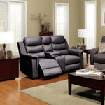 Reclining Loveseat with Middle Console Slipcover,Stretch Loveseat Reclining Sofa Covers (BLACK, 2 Seat Recliner Cover with Console) W214106455-djyc