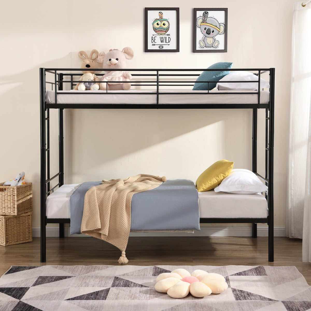 METAL BUNK BED BLACK W311120498-djyc