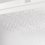 K&K 71" Farmhosue Pantry Bar Cabinet with Internal Storage Rack,Kitchen Cabinet with Hutch,Sliding Door,Power Outlet,Pegboard,Wine & Glasses Rack,3 Drawers,Rustic Coffee Bar Storage Cabinet,White Oak N707S000008W-djyc