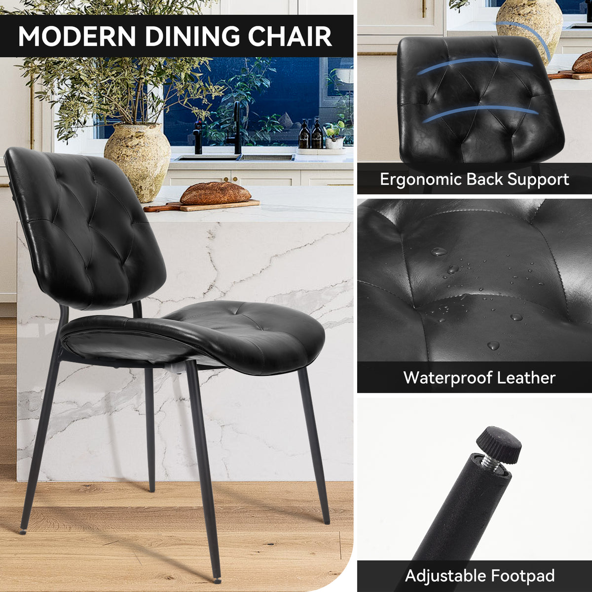 Modern Minimalist Dining Table and Chair Set: Comfortable, Durable & Waterproof Breathable FU01089-wz