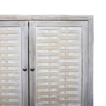 Accent Cabinet 4 Door Wooden Cabinet Sideboard Buffet Server Cabinet Storage Cabinet, for Living Room, Entryway, Hallway, Office, Kitchen and Dining Room, Natural Wood Wash W1435P153087-djyc