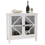 Kitchen cabinet with double glass doors W28228062-djyc