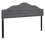 Upholstered Headboard, Adjustable Headboards for King Size Bed, Modern Breathable Fabric with buttons, Adjustable Height from 55.9" to 63.78", Grey Linen W31135907-djyc