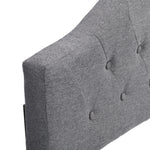 Upholstered Headboard, Adjustable Headboards for King Size Bed, Modern Breathable Fabric with buttons, Adjustable Height from 55.9" to 63.78", Grey Linen W31135907-djyc