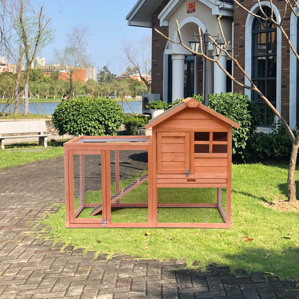 Hot sale Easily-assembled wooden Rabbit house Chicken coop kennels W21901186-djyc