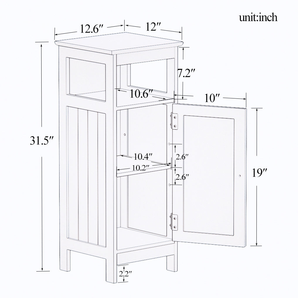 Bathroom single door cabinet W28236198-djyc