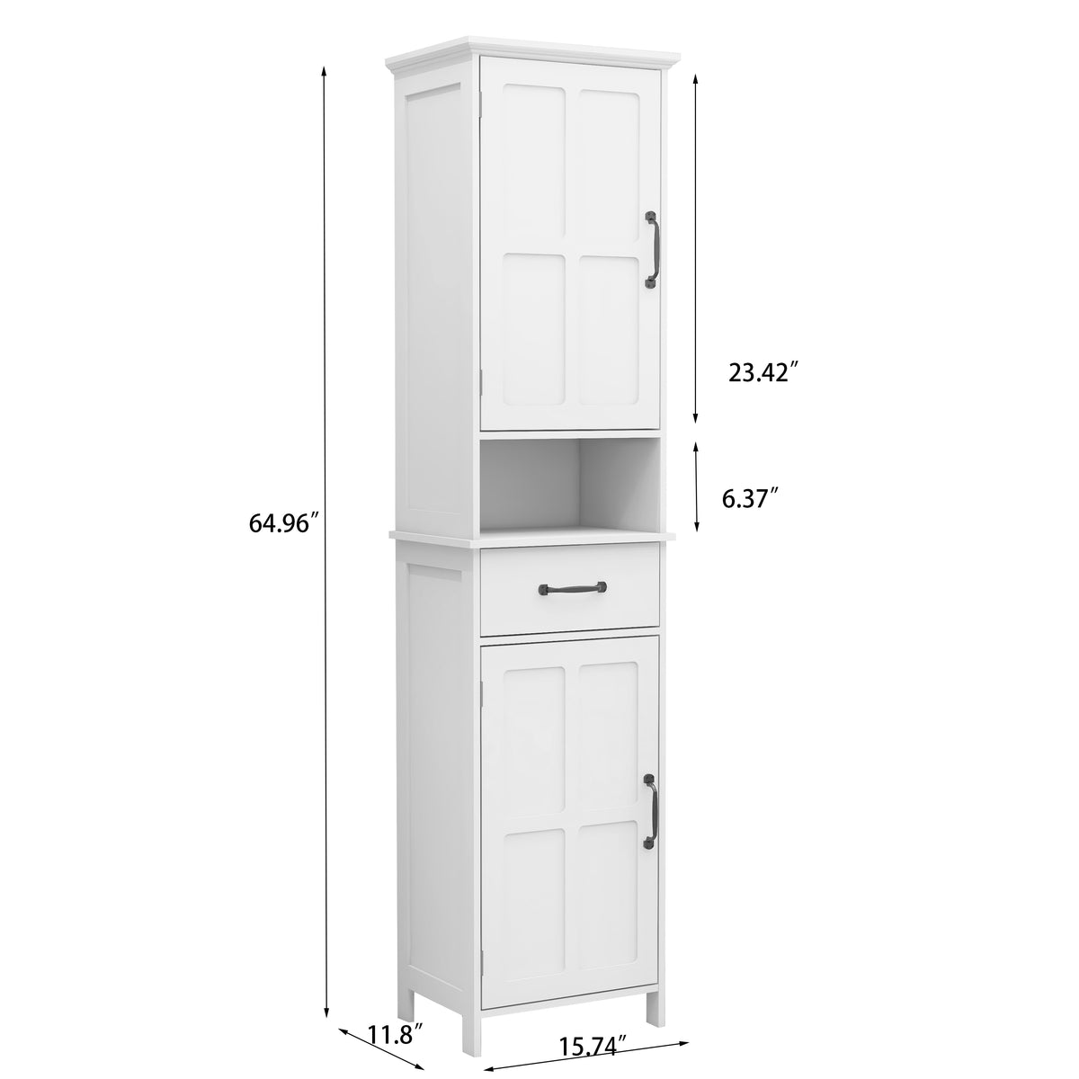 Double Door Narrow Height Slim Floor Standing Cabinet W28263146-djyc