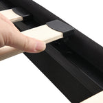 King Size Upholstered Platform Bed Frame withLinen Fabric Headboard, No Box Spring Needed, Wood Slat Support, Easy Assembly, BLACK W311107471-djyc