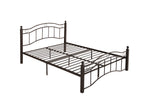 King Size Metal Bed Frame with Headboard and FootboardBronze W31181460-djyc