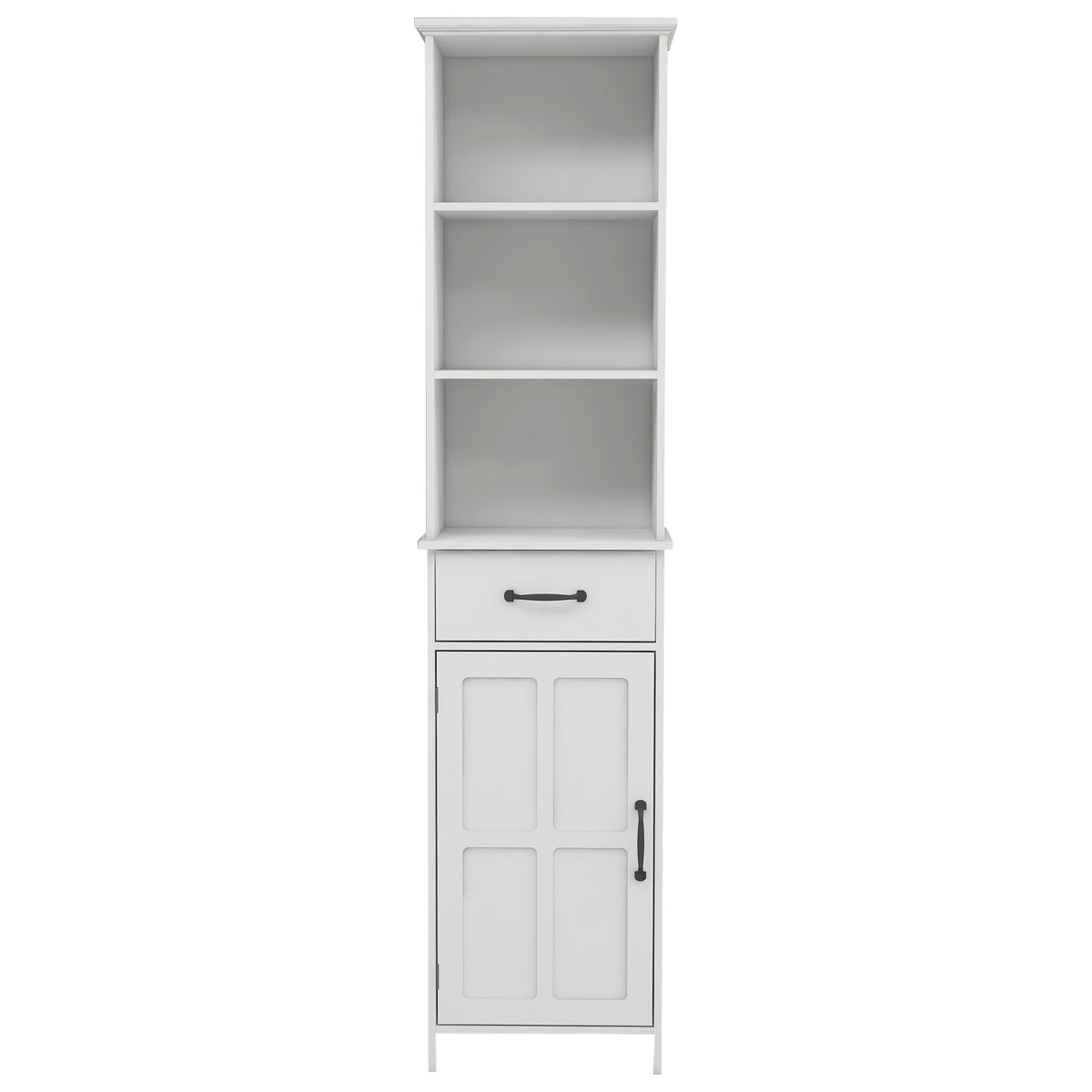 Floor Standing Cabinet with 1 Door and 1 Drawer - White W28263149-djyc