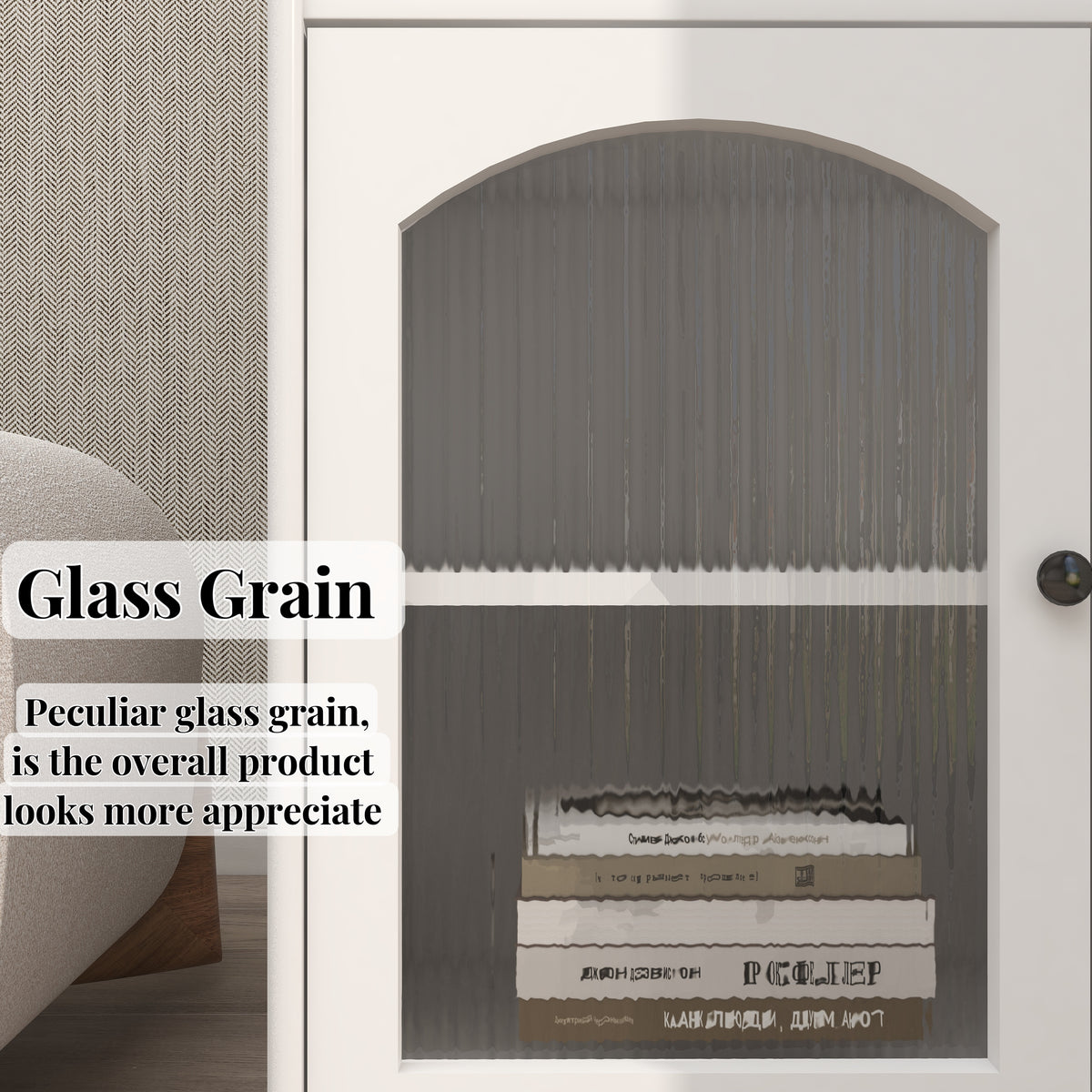 Living room White wine cabinet with removable wine rack and wine glass rack, a glass door cabinet W28265029-djyc