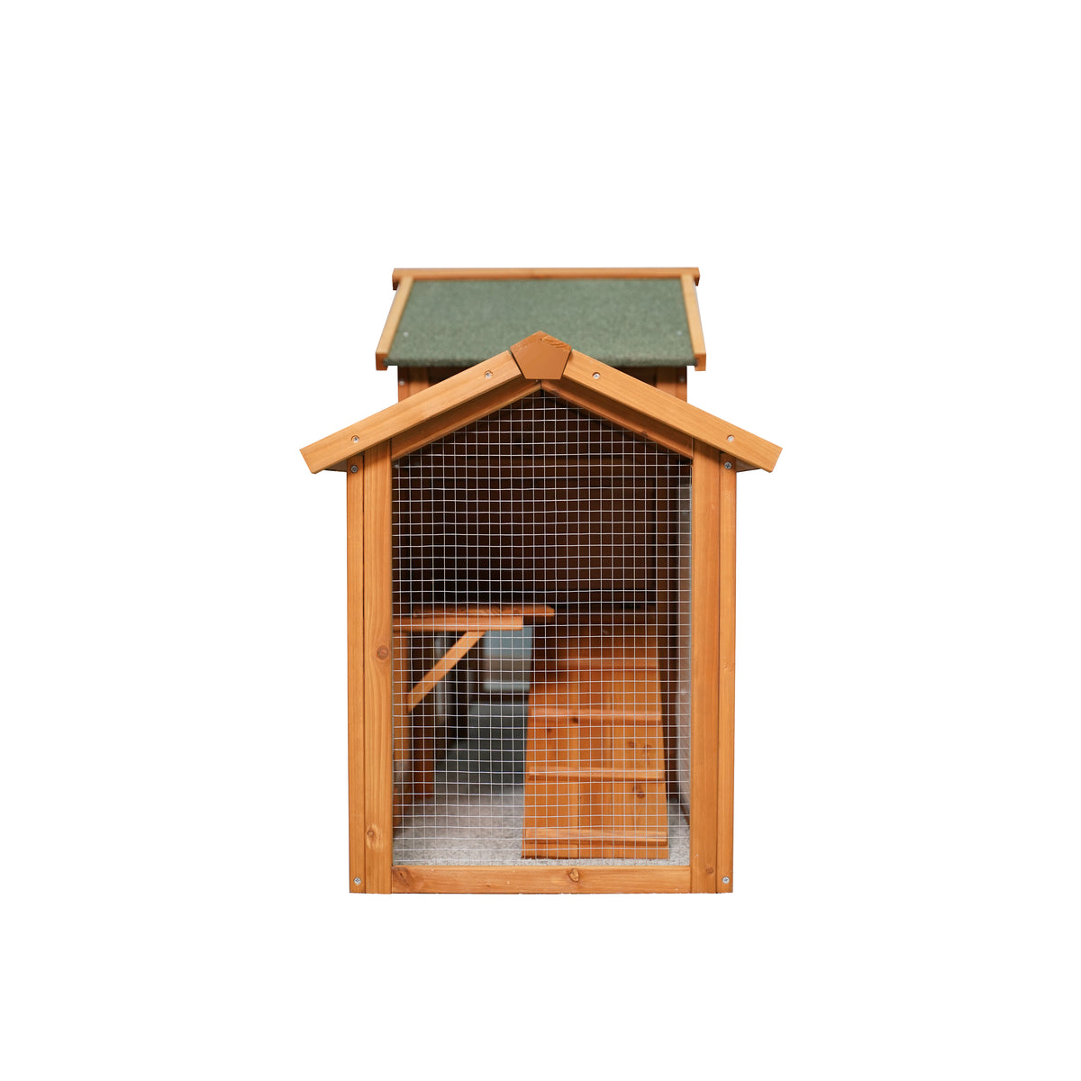 79.5" Extra Large Bunny Cage with 2 Runs House Small Animal Habitats for Guinea Pigs Hamster Removable Tray Two Tier Waterproof Roof Pet Supplies Cottage Poultry Pen Enclosure W21953995-djyc