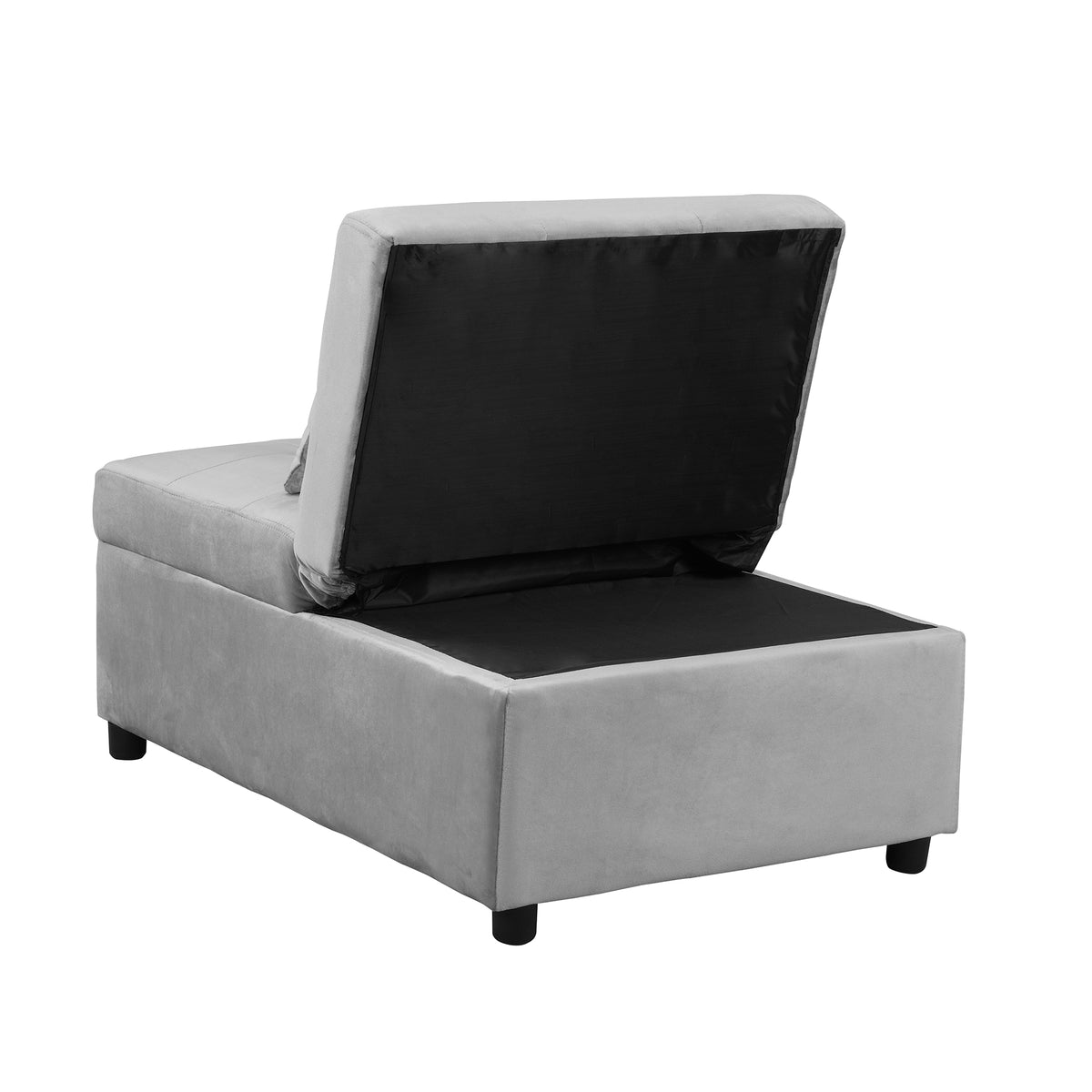 Folding Ottoman Sofa BedGray W214104023-djyc