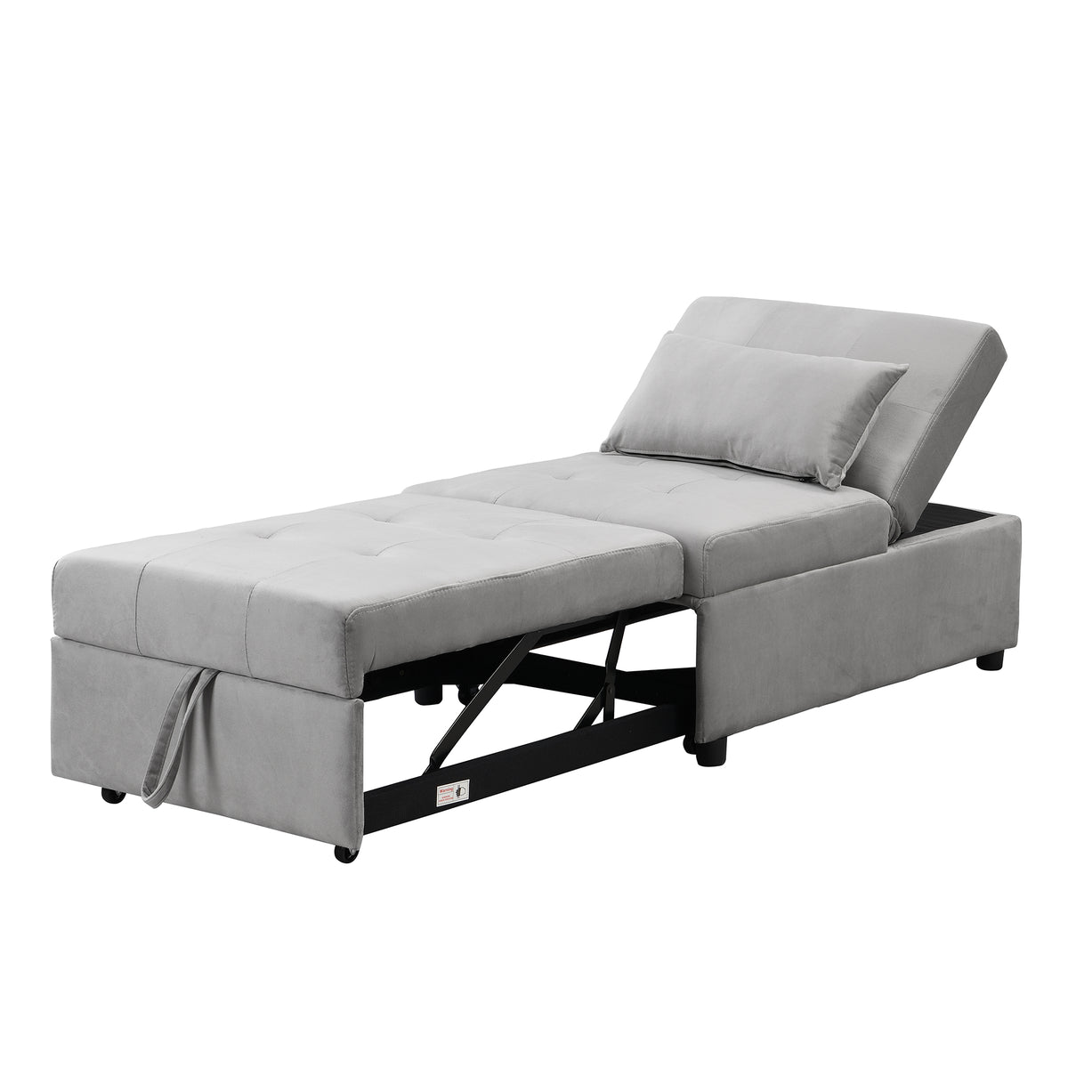 Folding Ottoman Sofa BedGray W214104023-djyc