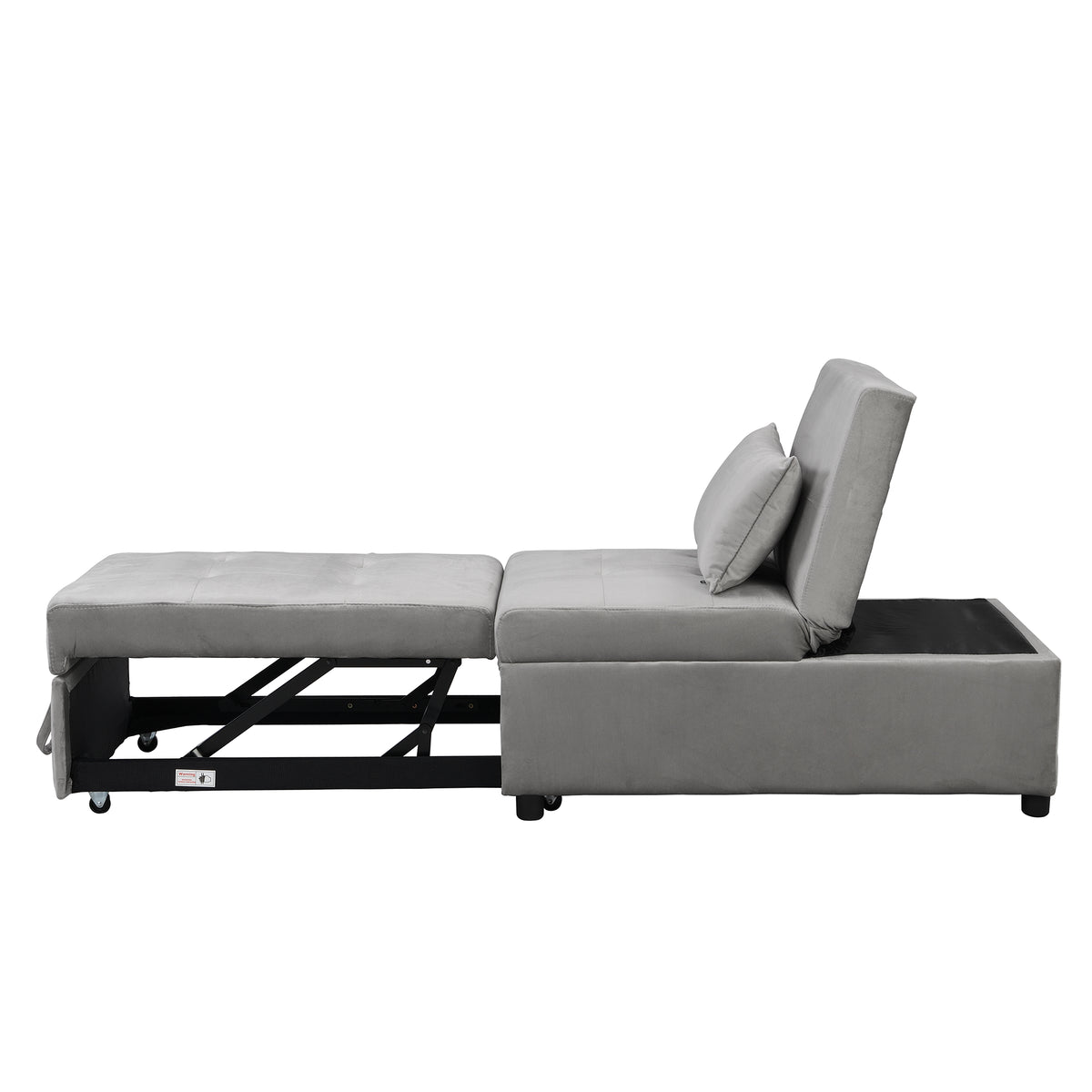 Folding Ottoman Sofa BedGray W214104023-djyc