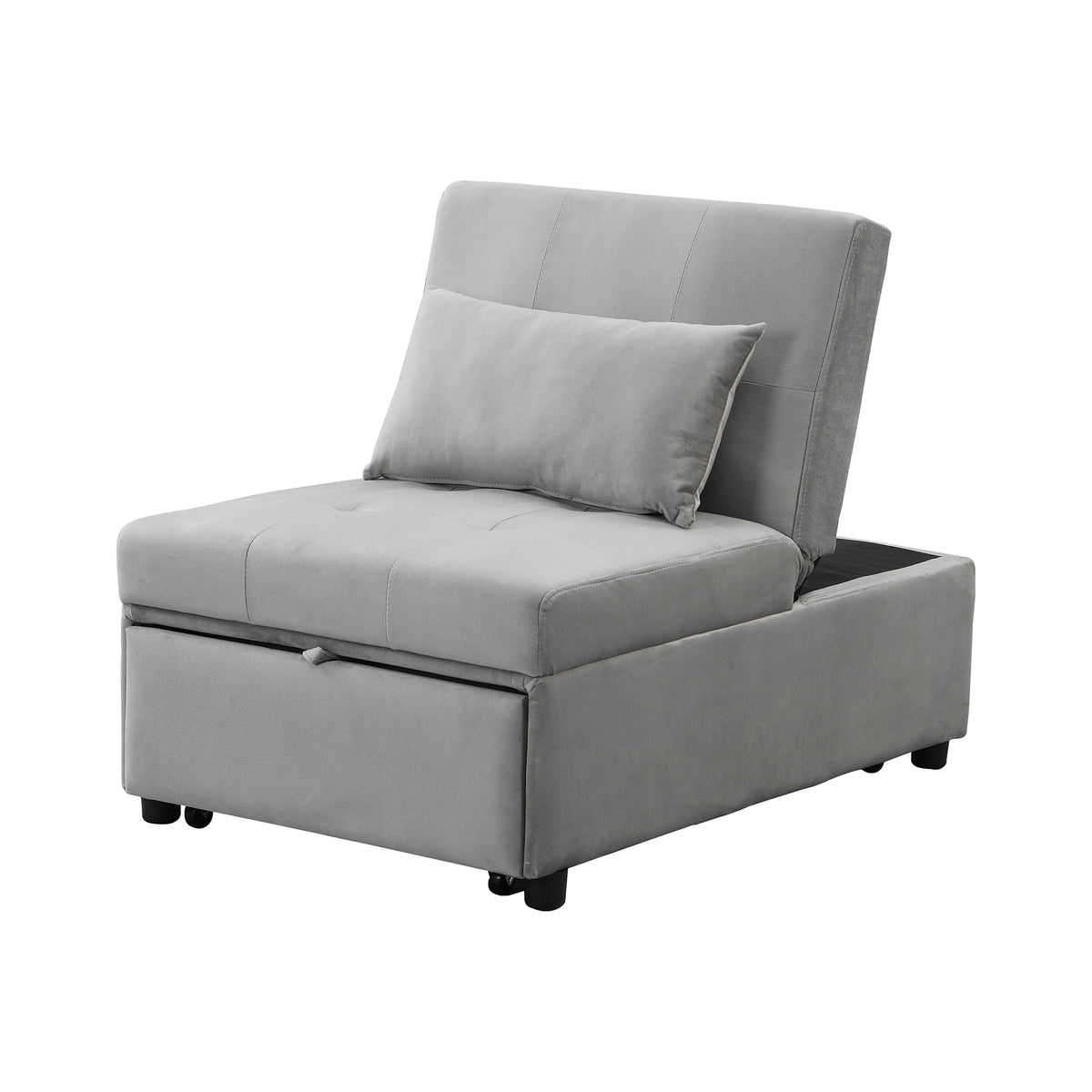 Folding Ottoman Sofa BedGray W214104023-djyc