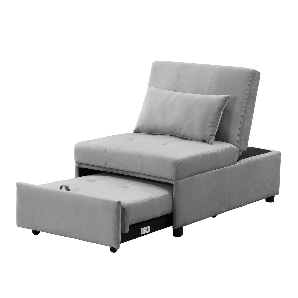 Folding Ottoman Sofa BedGray W214104023-djyc