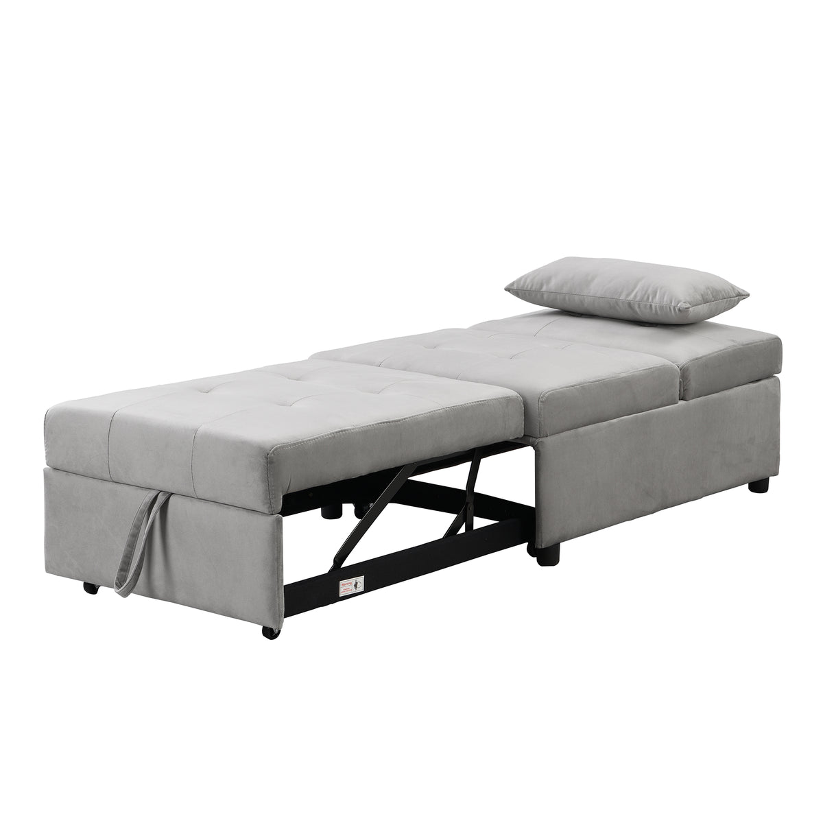 Folding Ottoman Sofa BedGray W214104023-djyc