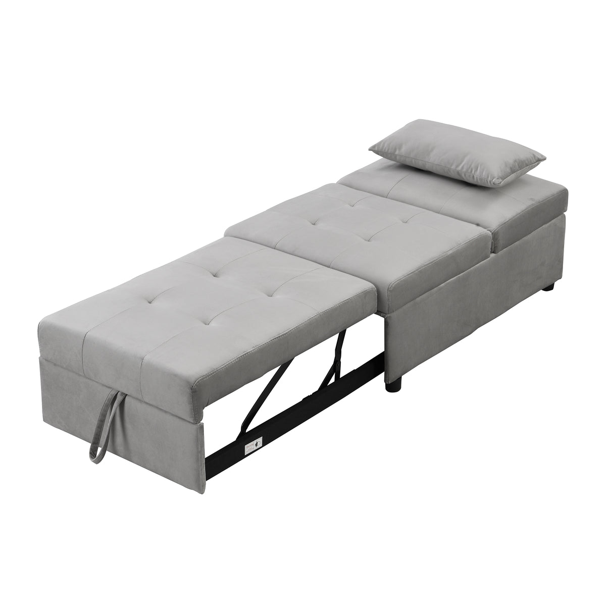 Folding Ottoman Sofa BedGray W214104023-djyc