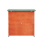 Rabbit Hutch Outdoor, 2-Story Rabbit Cage Indoor with Run, Bunny Cage with 2 Removable No-Leak Trays, Pet Cages with Non-Slip Ramp, Waterproof Roof, Fence, for Small Animals W219106475-djyc