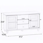 Ultra white changhong glass TV cabinet W282S00081-djyc