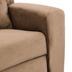 Kids Recliner Chair, Kids Upholstered Couch with One Cup Holder, Footrest, Backrest, Toddlers Velvet Recliner with Headrest and Footrest W214101804-djyc