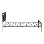 Twin Size metal bed Sturdy System Metal Bed Frame ,Modern style and comfort to any bedroom ,black W311109646-djyc