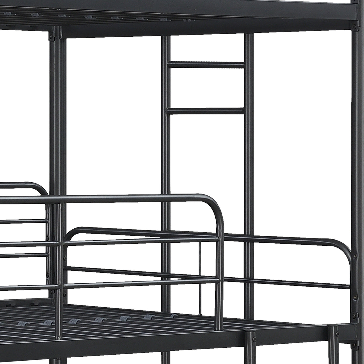 Furniture Triple Bunk Bed, Twin/Twin/Twin, black W311S00036-djyc
