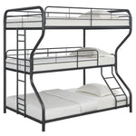 Furniture Triple Bunk Bed, FULL/Twin/FULL, black W311S00037-djyc