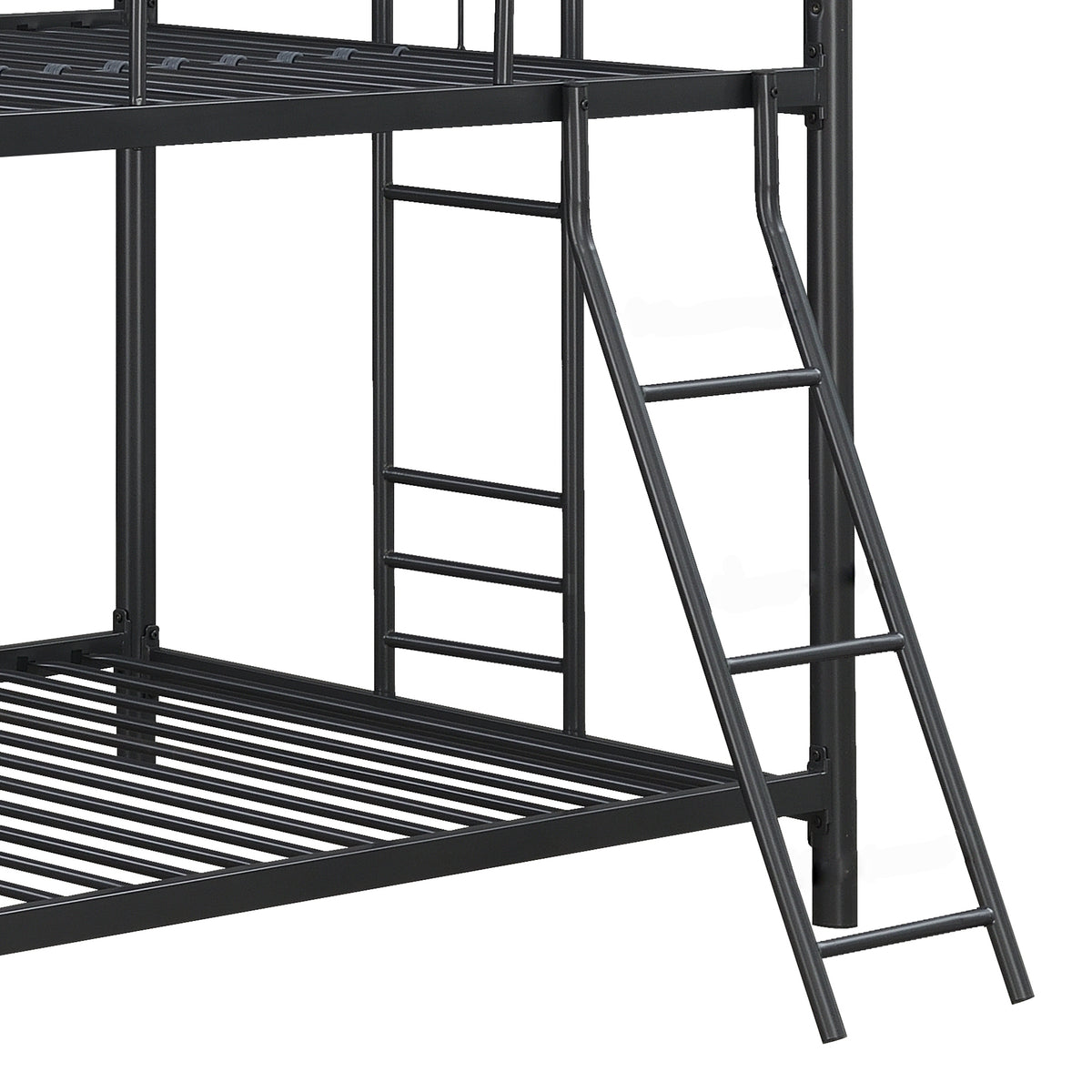 Furniture Triple Bunk Bed, Twin/Twin/Twin, black W311S00036-djyc